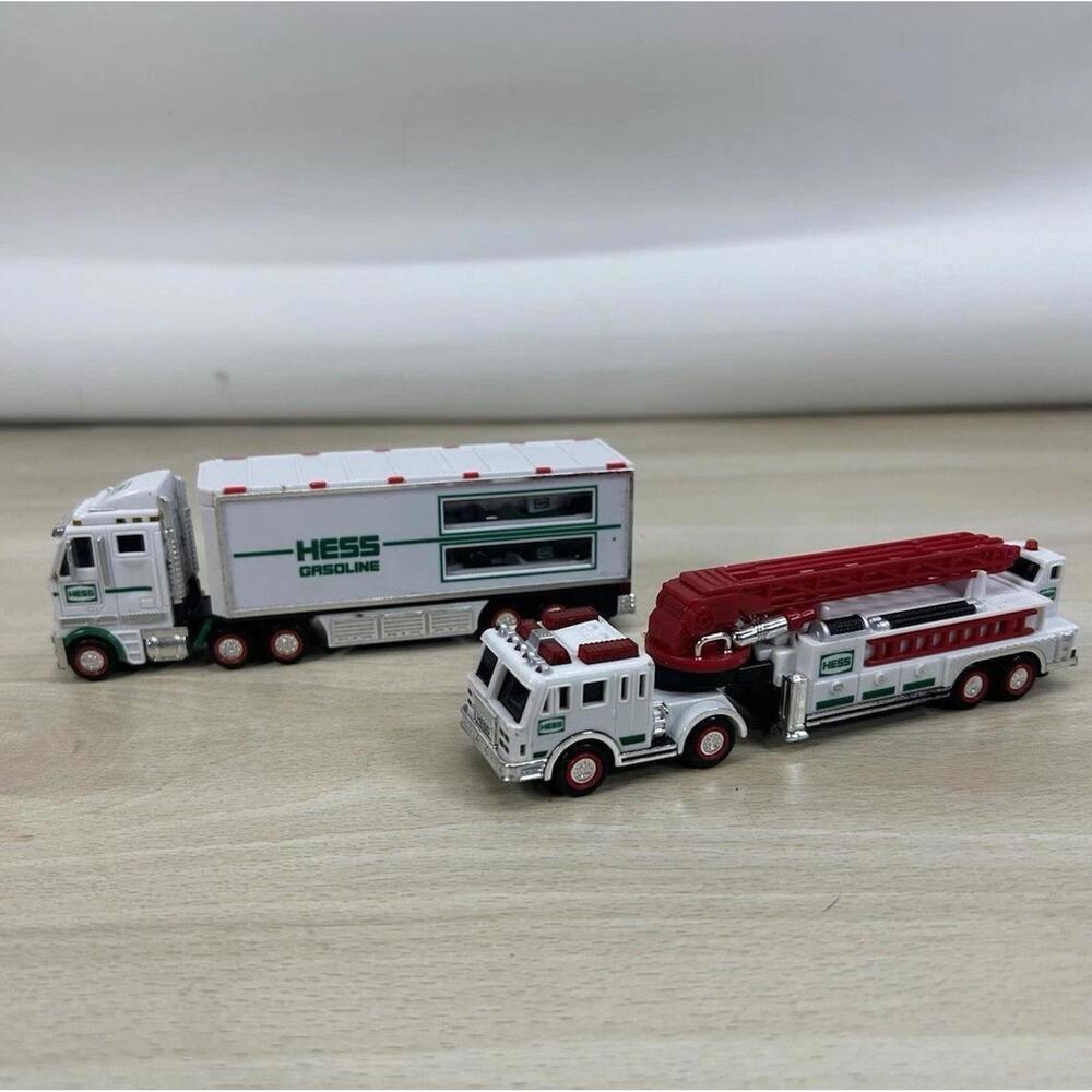 2010 and 2013 Hess Mini Truck Lot